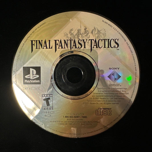 Final Fantasy Tactics for PlayStation (loose disc)