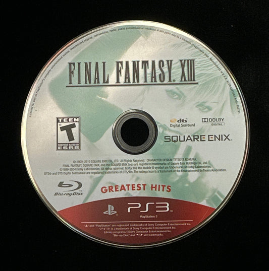 Final Fantasy XIII [Greatest Hits] for PlayStation 3 (Loose Disc)