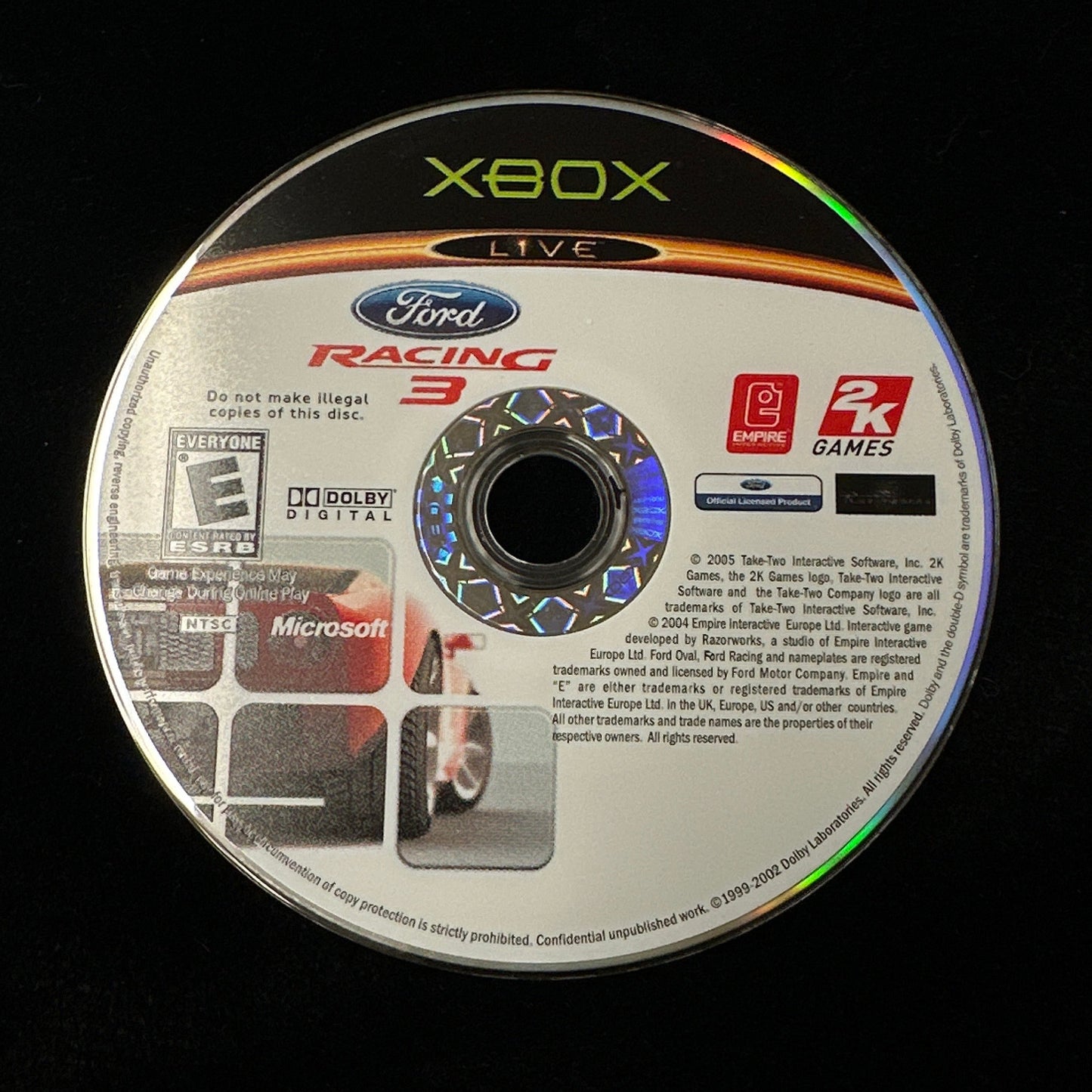Ford Racing 3 for Xbox (Loose Disc)