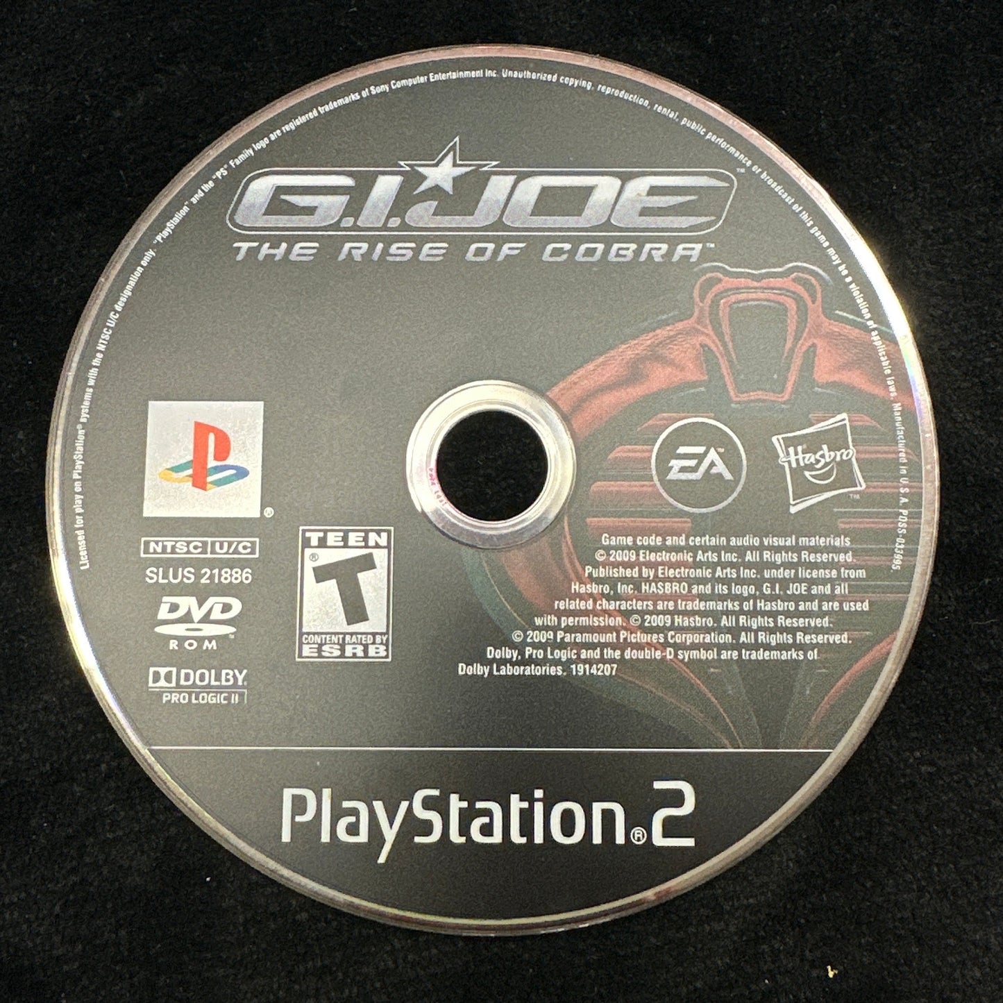 GI Joe the Rise of Cobra for PS2 (Loose Disc)