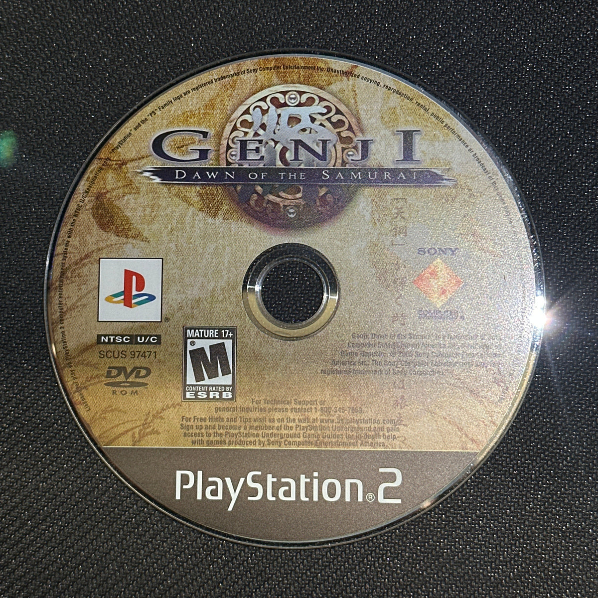 Genji Dawn of the Samurai for PlayStation 2 (Loose Disc)