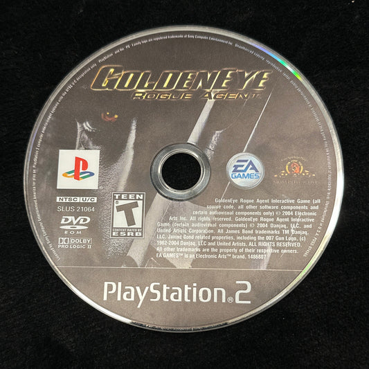 Goldeneye Rogue Agent for PS2 (Loose Disc)