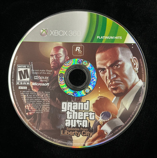 Grand Theft Auto: Episodes From Liberty City (Platinum Hits) for Xbox 360 (Loose Disc)