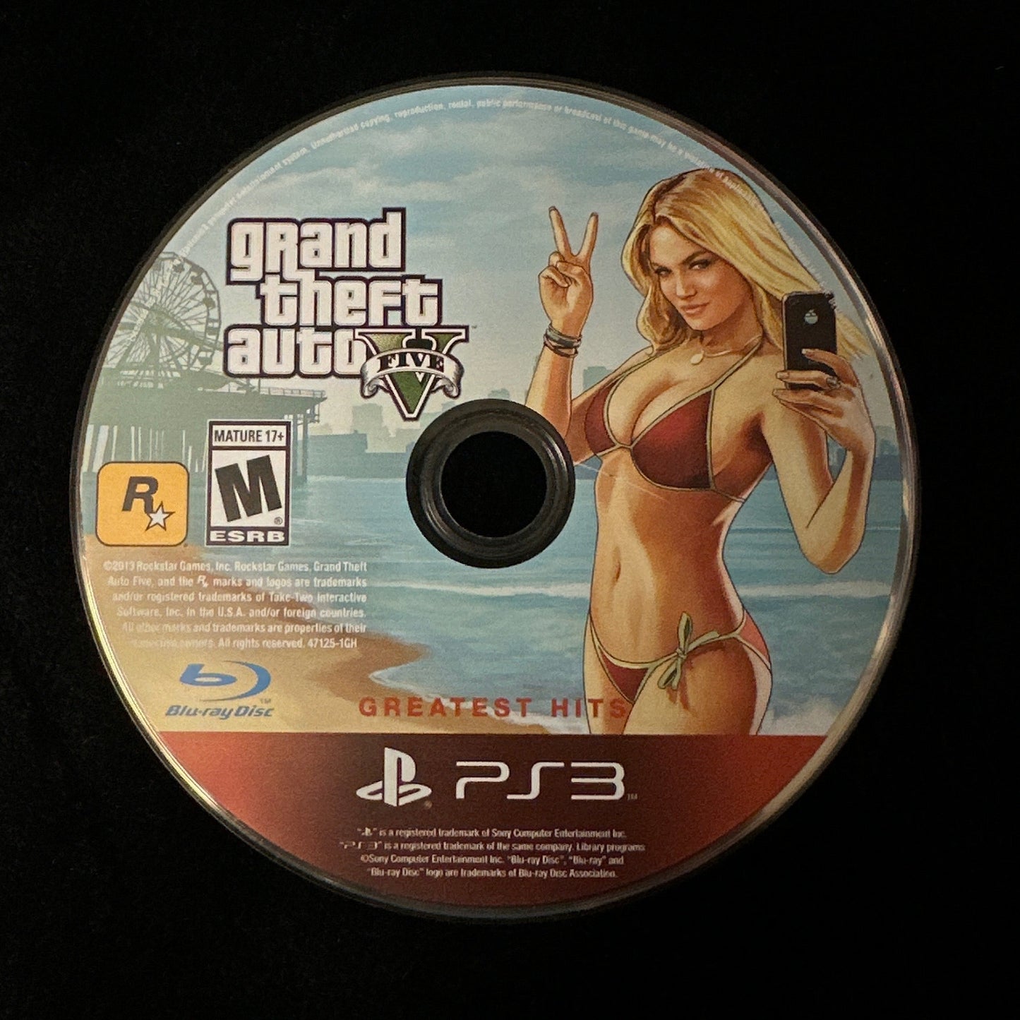 Grand Theft Auto (GTA) V [Greatest Hits] for PS3 (loose disc)