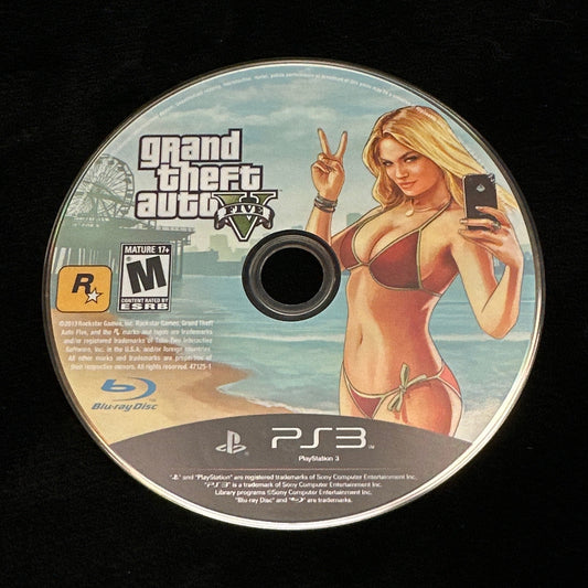 Game disc for PS3 on a black background