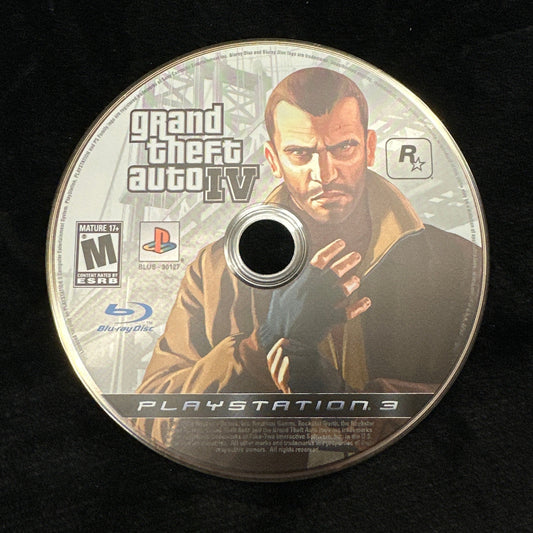 Grand Theft Auto (GTA) IV for PS3 (Loose Disc)