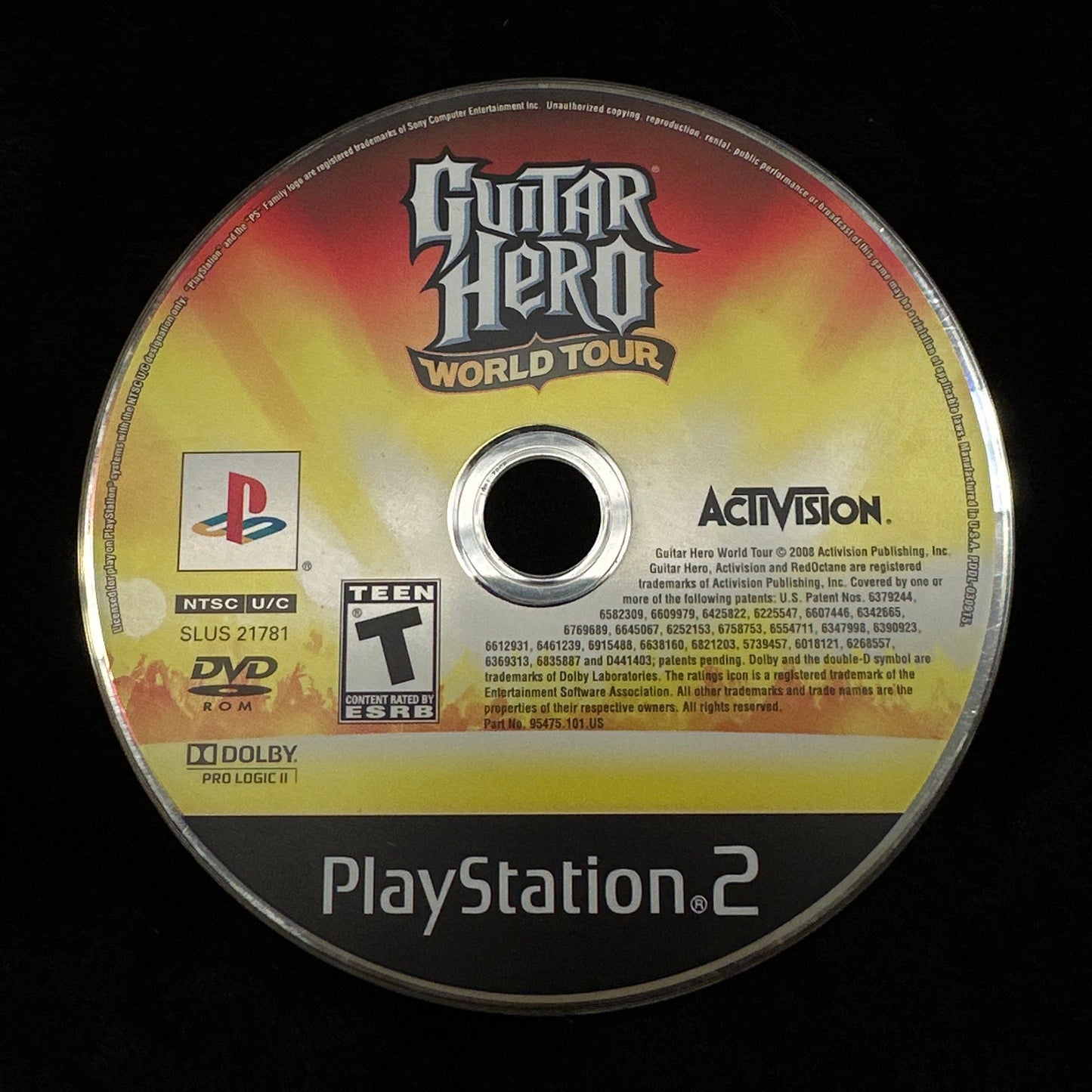 Guitar Hero World Tour for PS2 (Loose Disc)