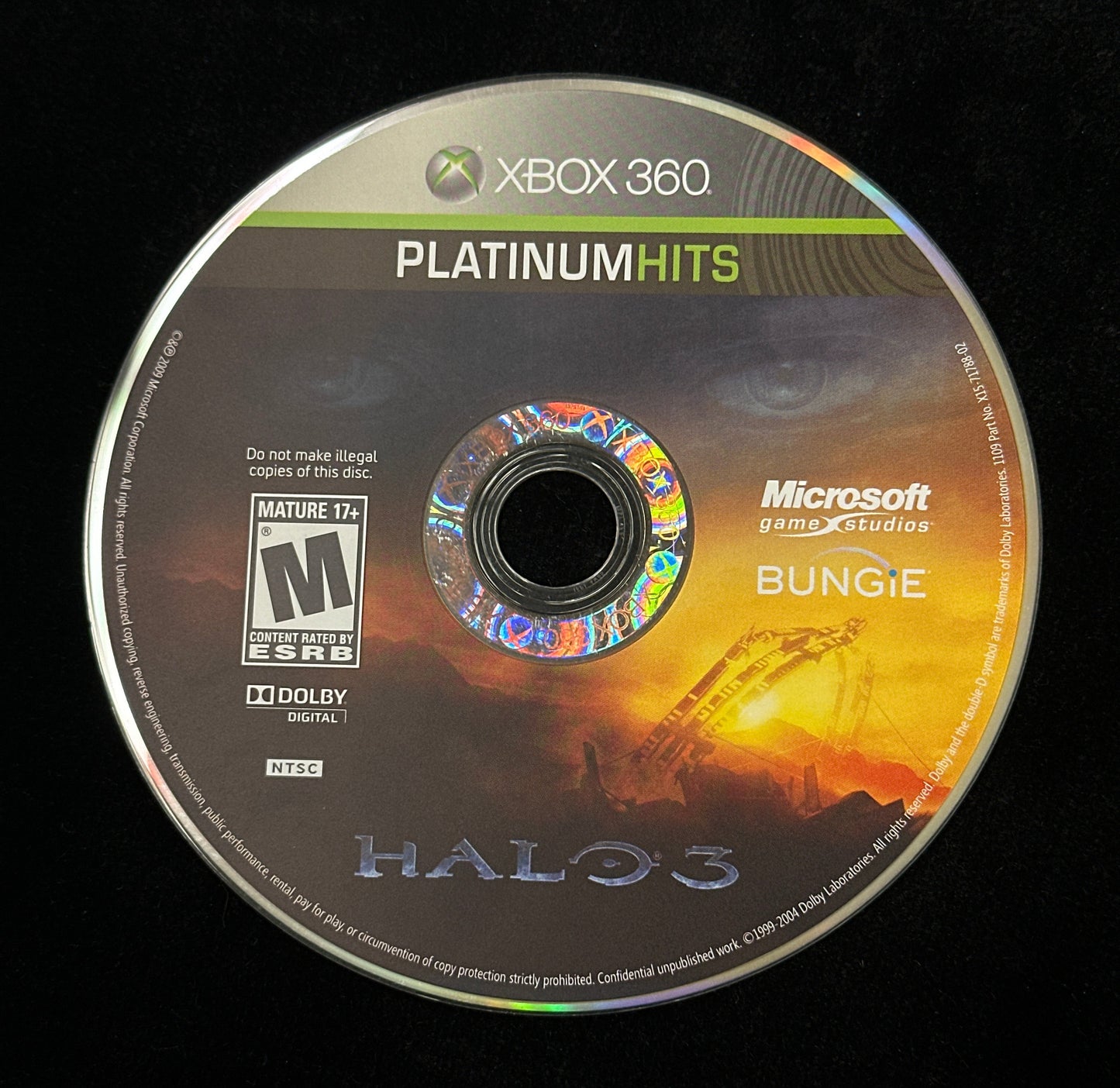 Halo 3 [Platinum Hits] for Xbox 360 (loose disc)
