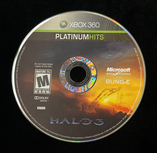 Halo 3 [Platinum Hits] for Xbox 360 (loose disc)