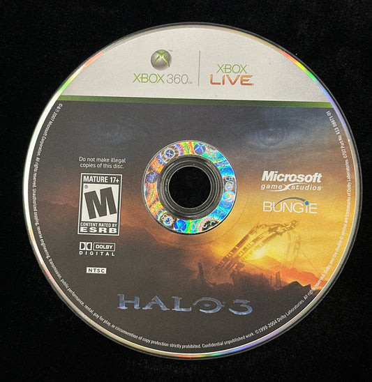 Halo 3 for Xbox 360 (loose disc)