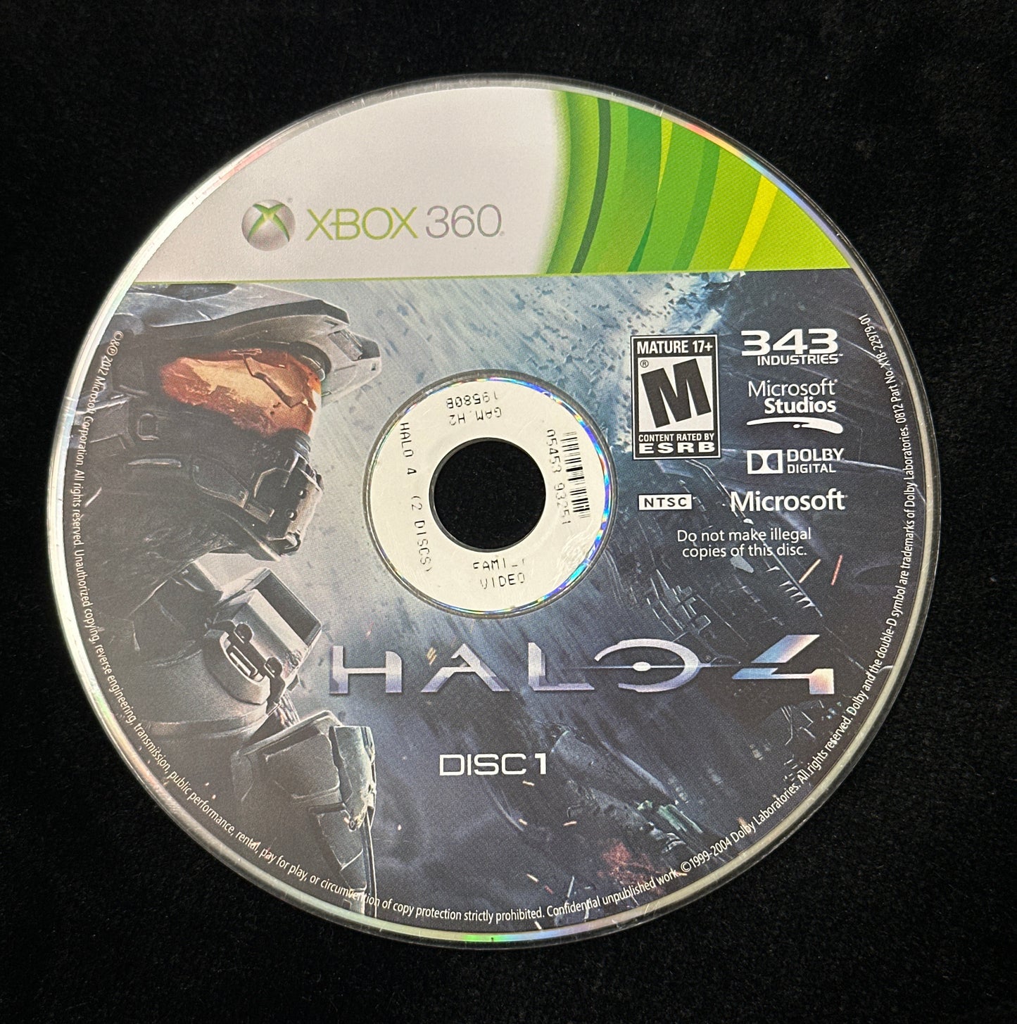 Halo 4 for Xbox 360 Discs 1 & 2 (Loose Discs)