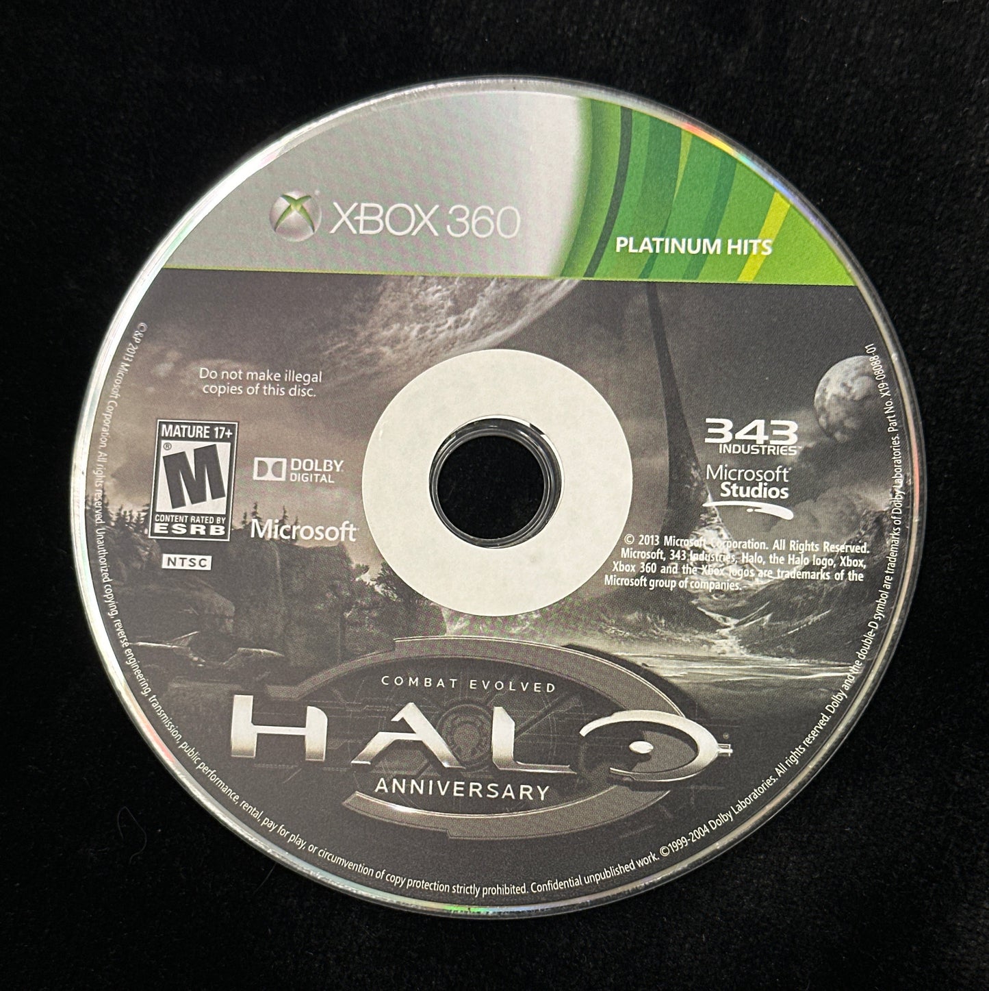 Halo Combat Evolved Anniversary [Platinum Hits] for Xbox 360 (loose disc)