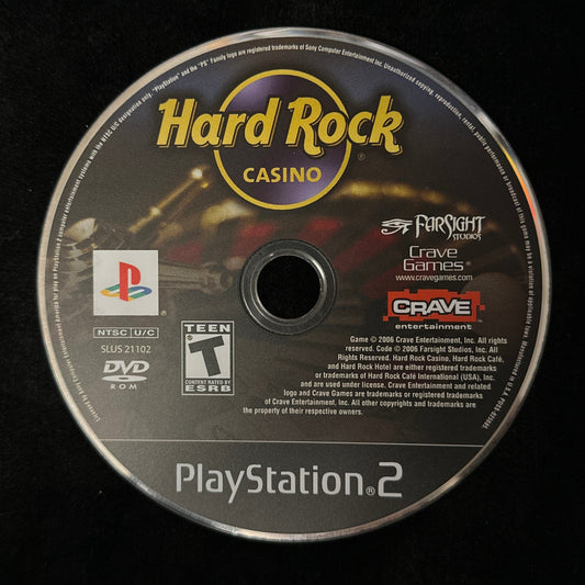 Hard Rock Casino for PS2 (loose disc)
