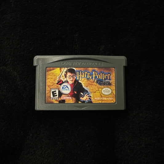 Game cartridge with 'Harry Potter' cover art on a dark background