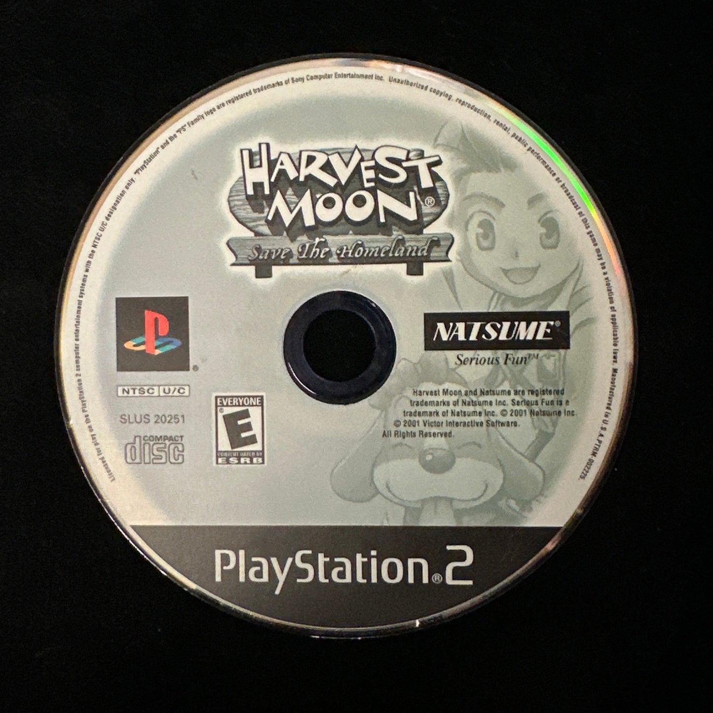 Harvest Moon Save the Homeland for PS2 (loose disc)