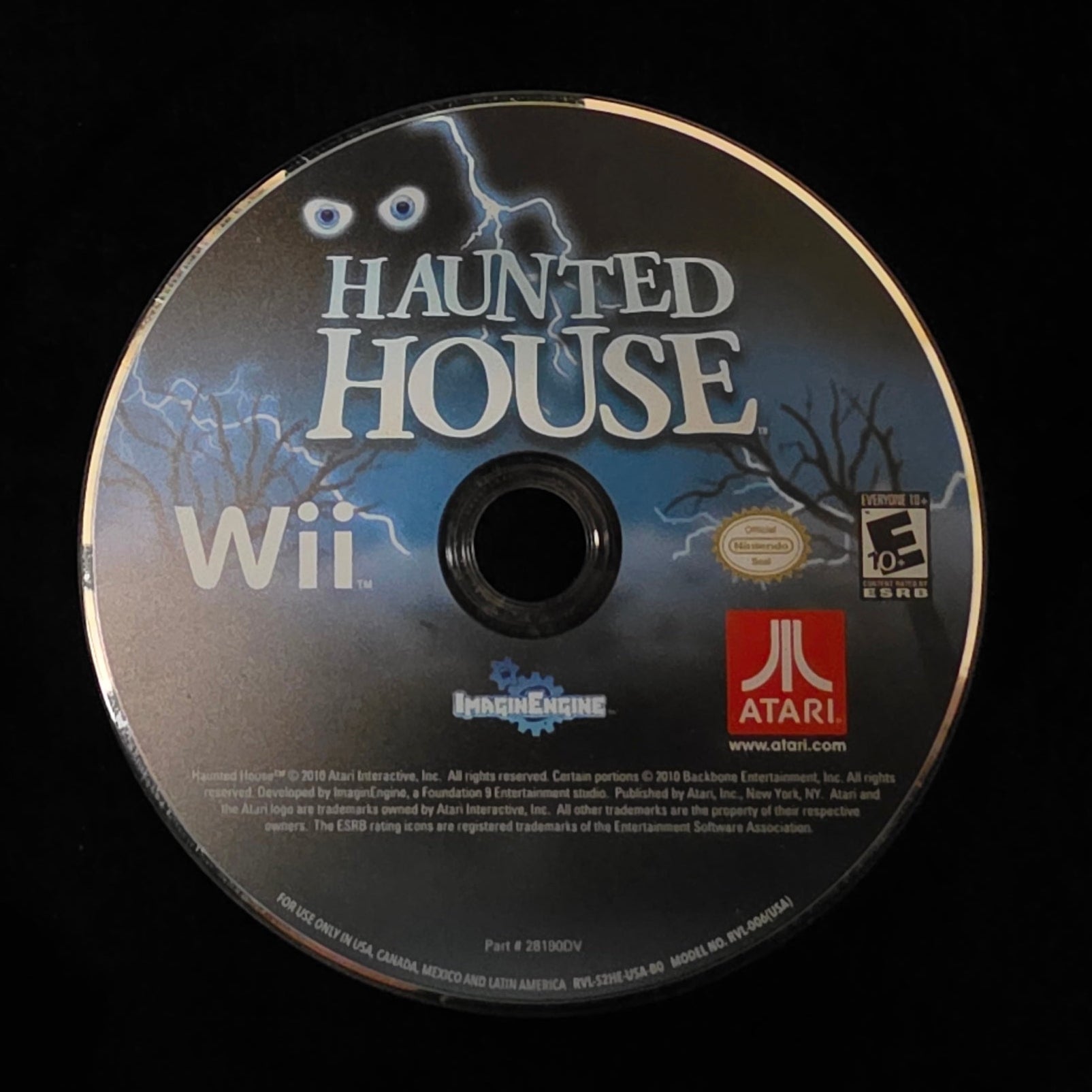 Haunted House for Wii (loose disc)