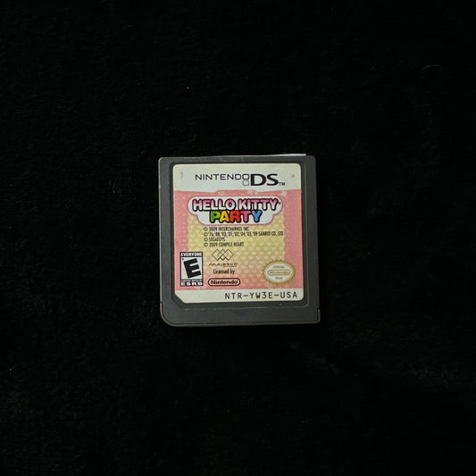 Nintendo DS game cartridge on a black background