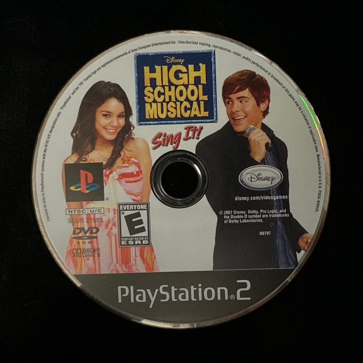 High School Musical Sing It! For PS2 (loose disc)
