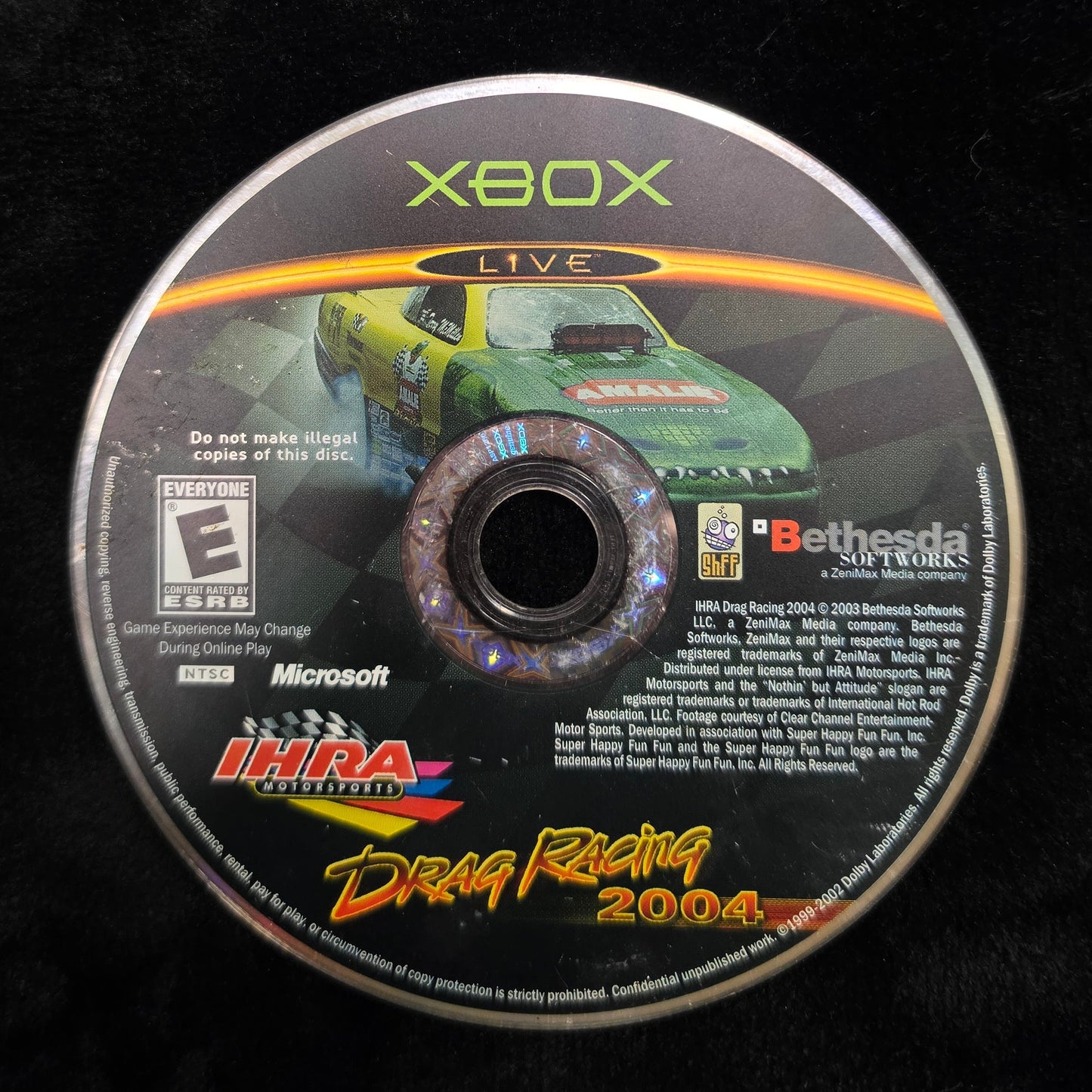 IHRA Drag Racing 2004 for Xbox (loose disc)