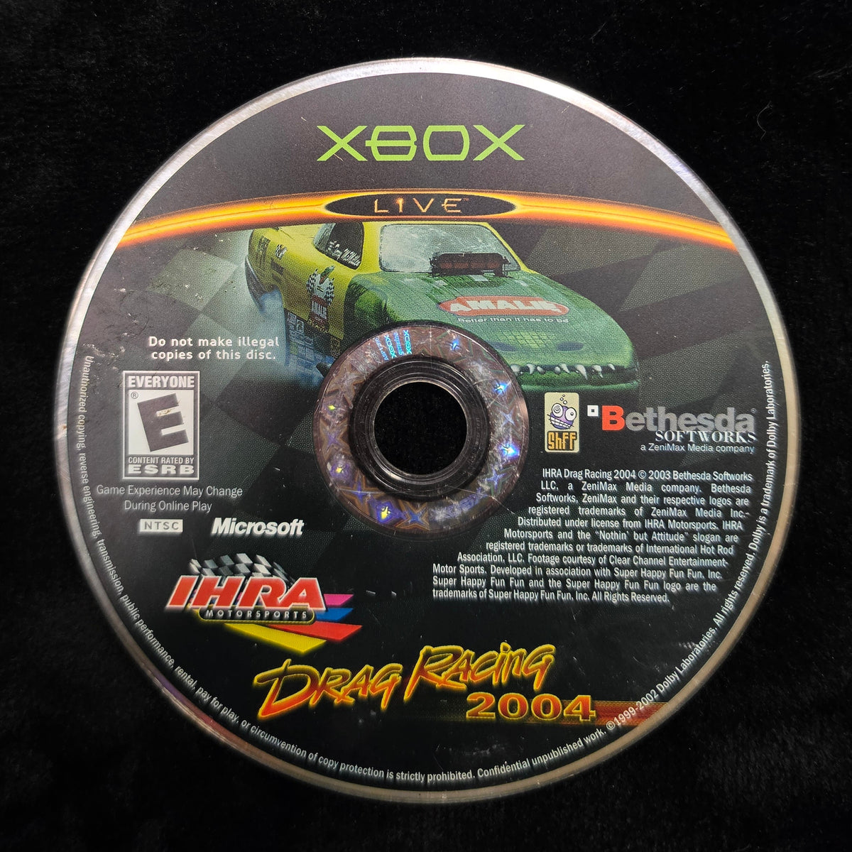 IHRA Drag Racing 2004 for Xbox (loose disc)