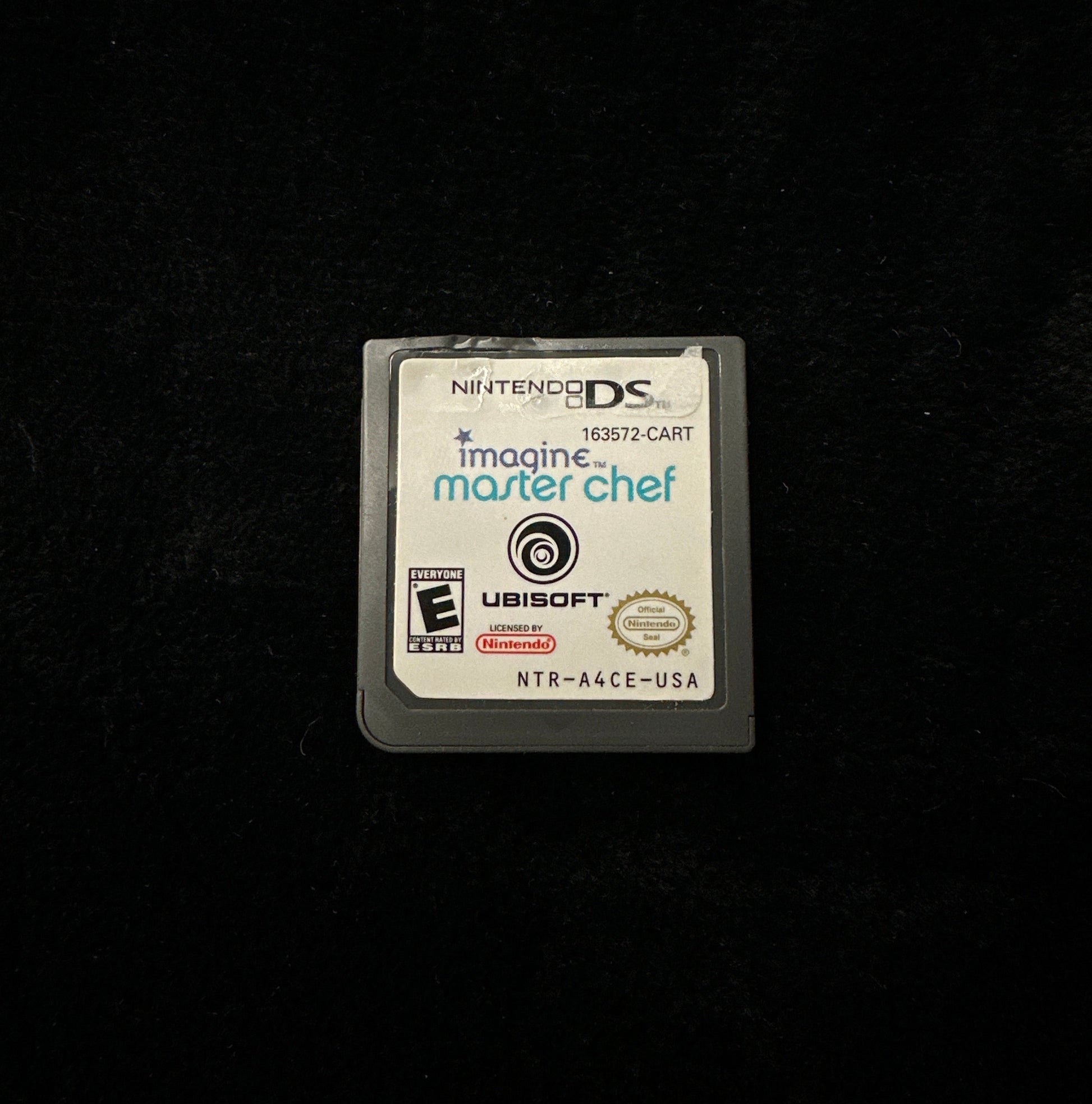 Nintendo DS game card for 'Master Chef' on a black background