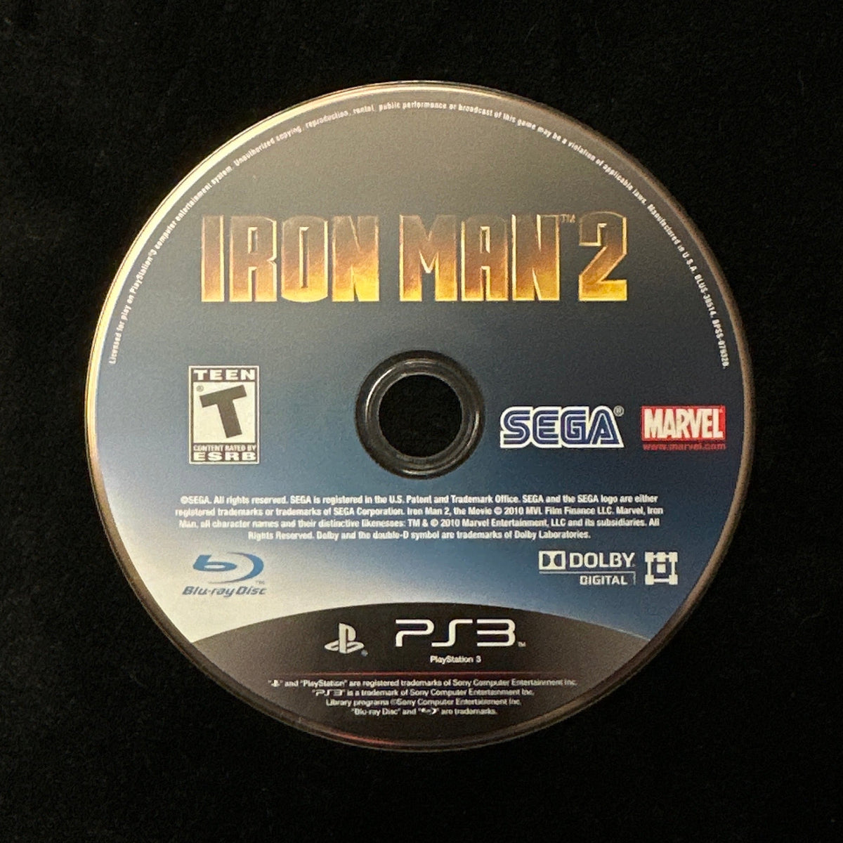 Iron Man 2 for PS3 (loose disc)