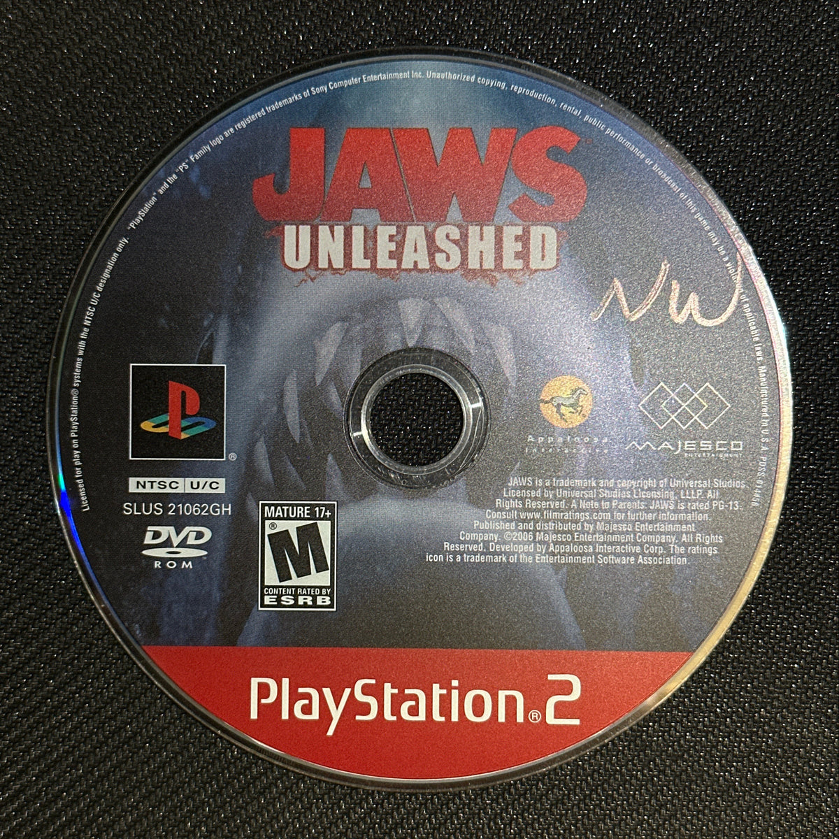 JAWS Unleashed [Greatest Hits] for PlayStation 2 (Loose Disc)