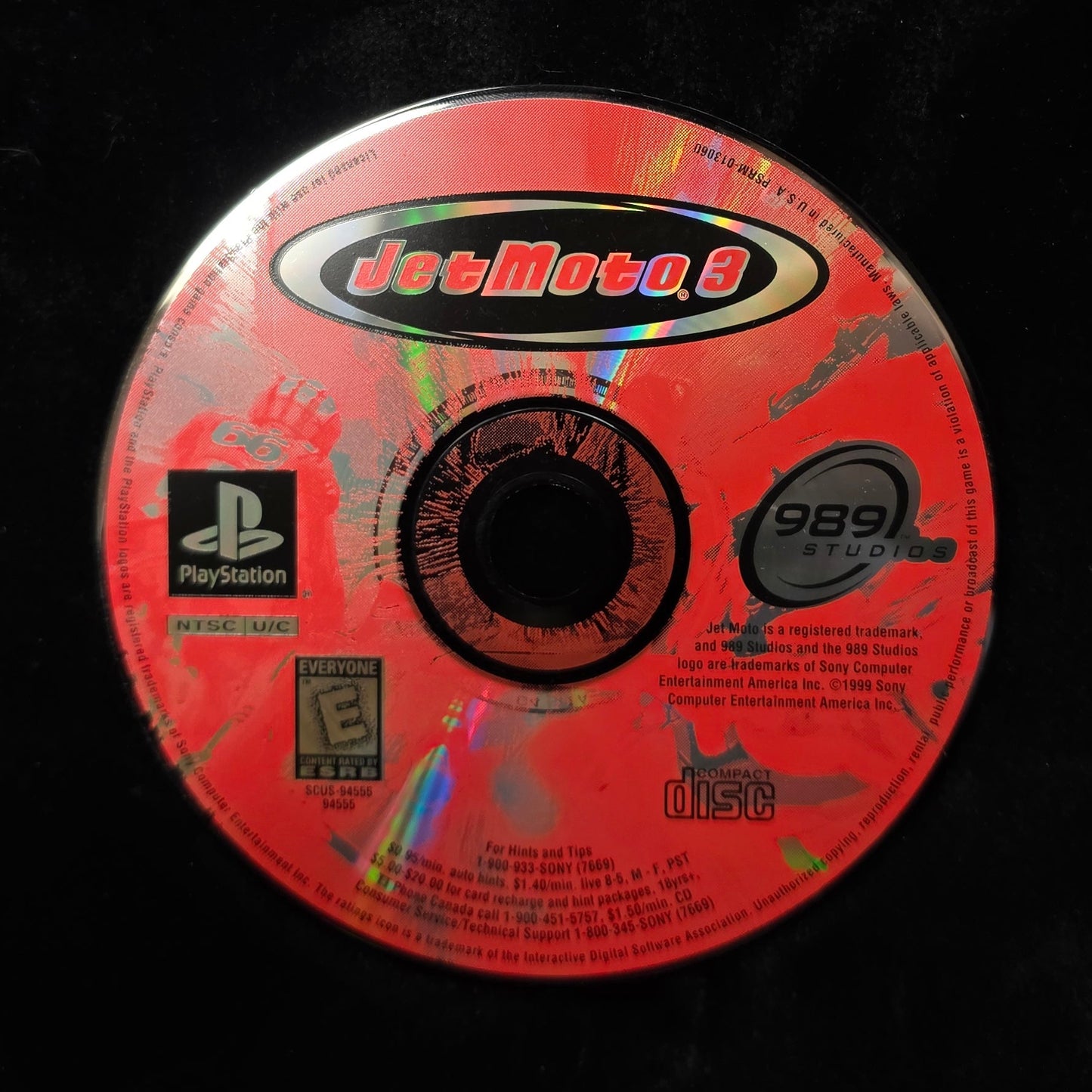 Jet Moto 3 for PlayStation (Loose Disc)