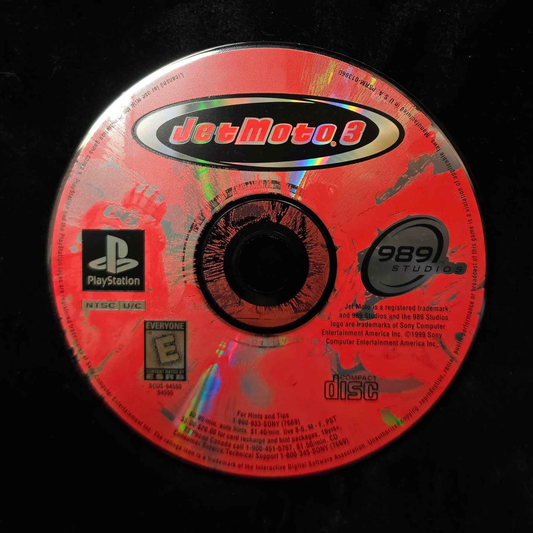 Jet Moto 3 for PlayStation (Loose Disc)