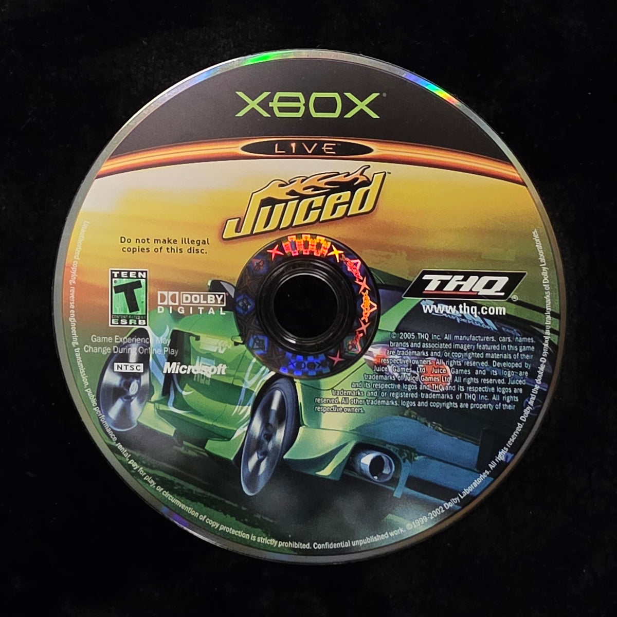 Juiced for Xbox (loose disc)