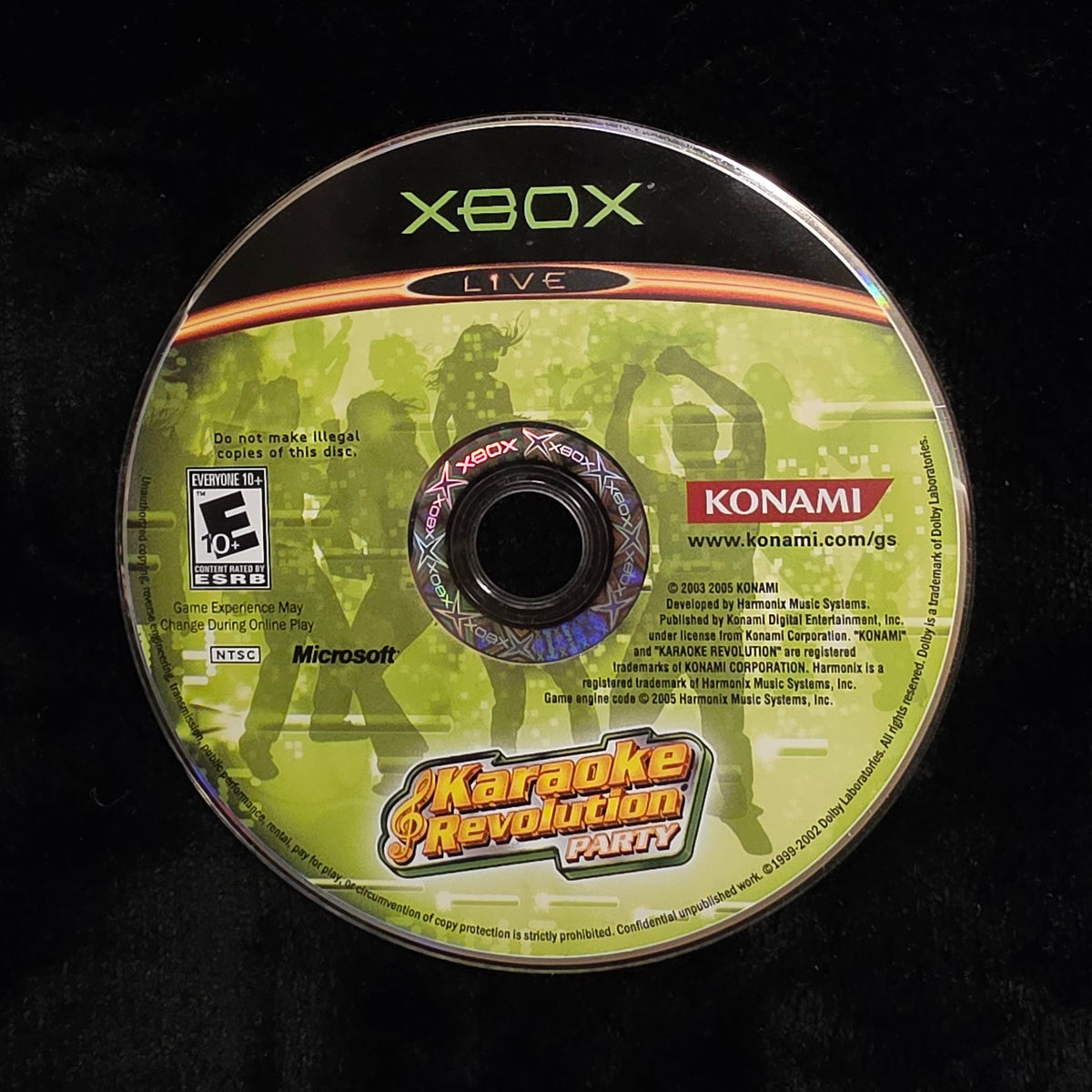 Karaoke Revolution Party for Xbox (loose disc)