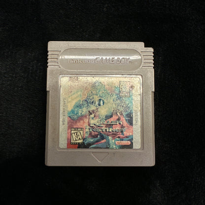 Game cartridge on a black background