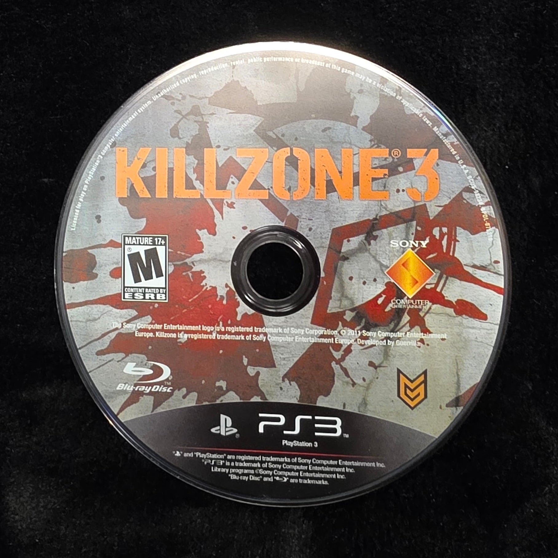 Killzone 3 for PS3 (loose disc)