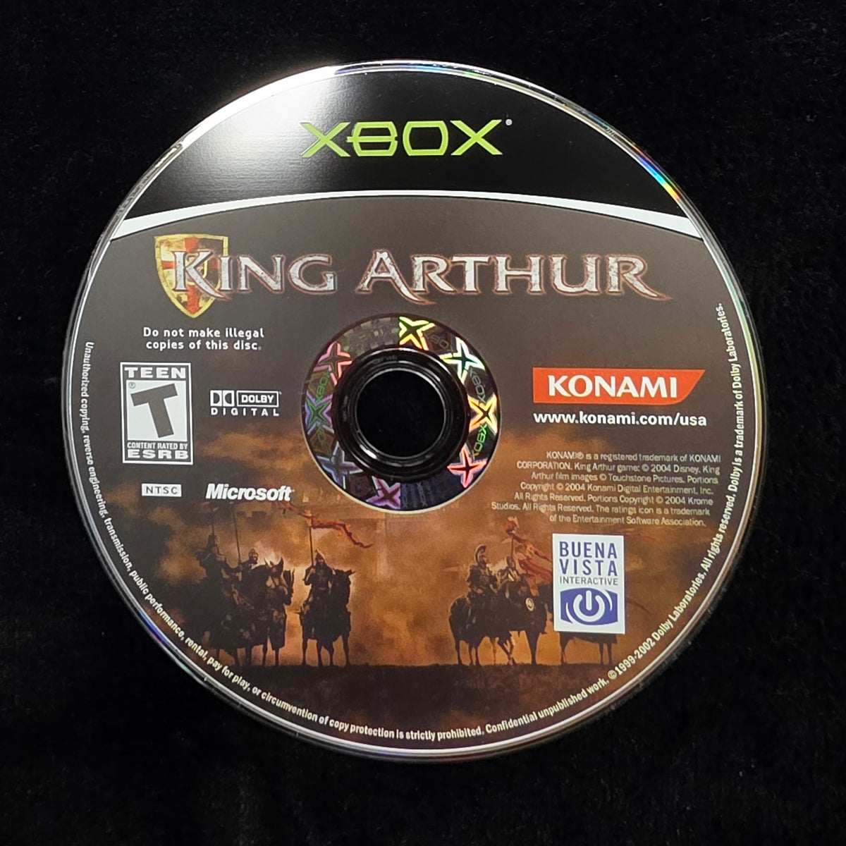 King Arthur for Xbox (loose disc)