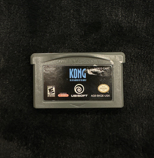 Game cartridge on a dark textured surface