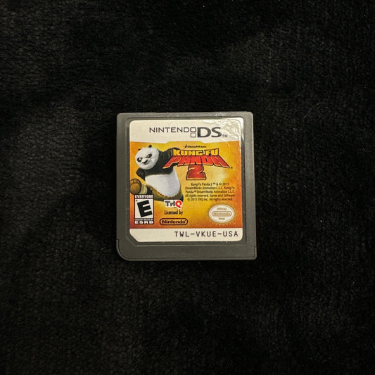 Nintendo DS game cartridge on a black background