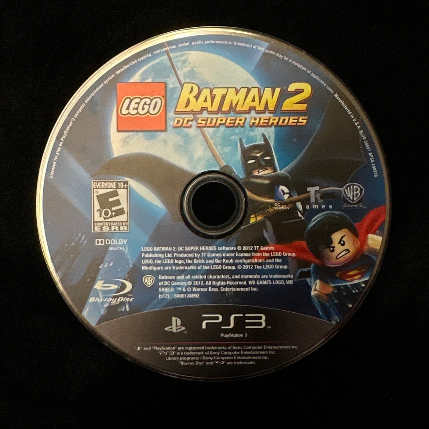 LEGO Batman 2 DC Super Heroes for PS3 (loose disc)
