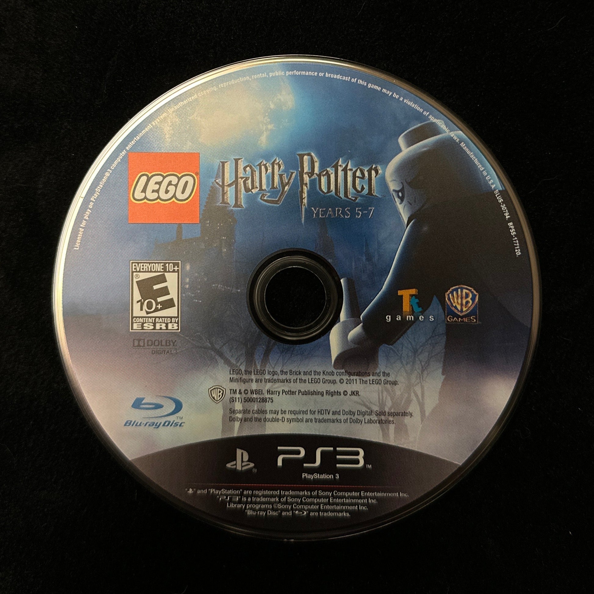LEGO Harry Potter Years 5-7 for PS3 (loose disc) 