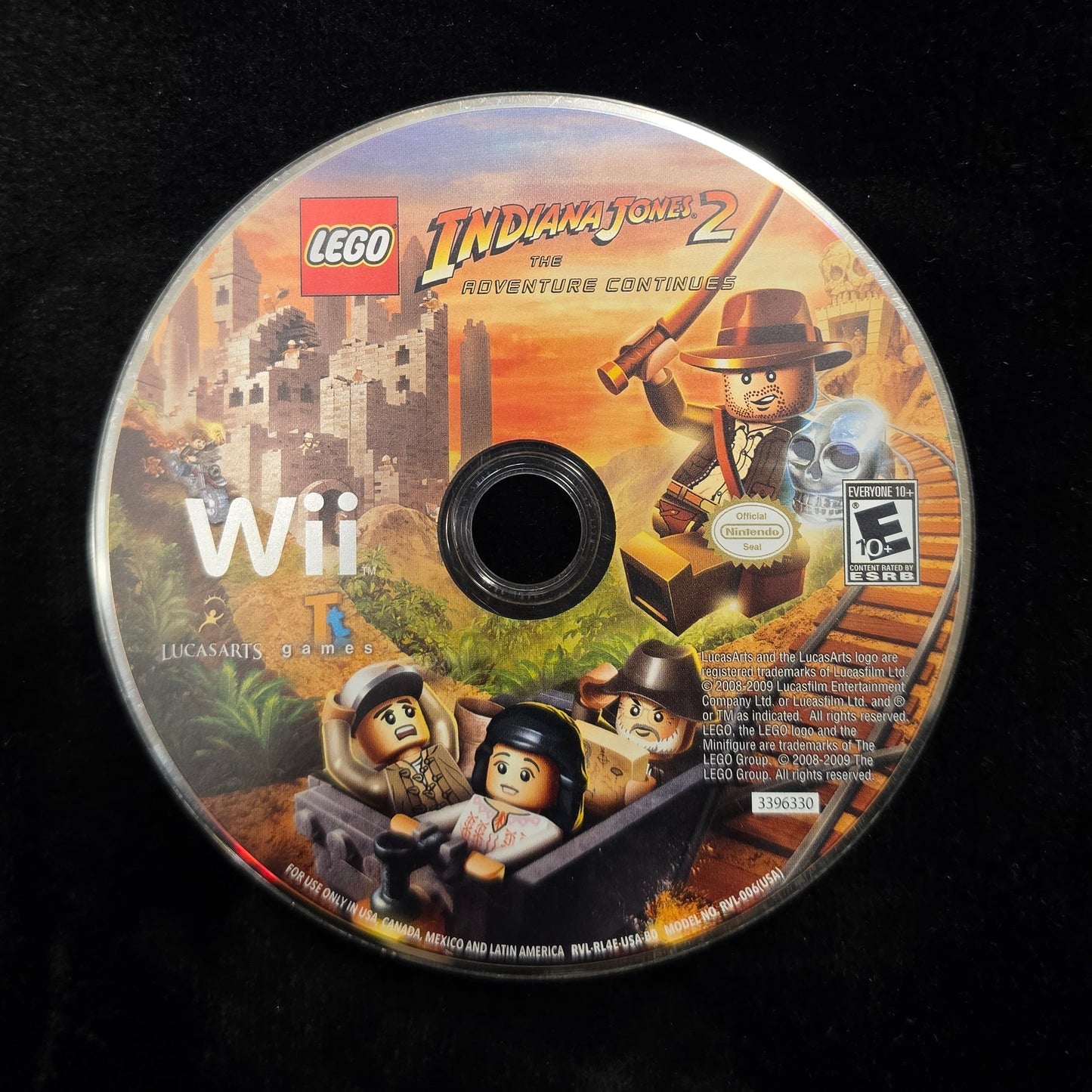 LEGO Indiana Jones 2 for Wii (loose disc)