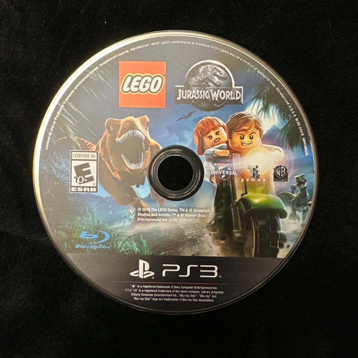 LEGO Jurassic World for PS3 (loose disc)