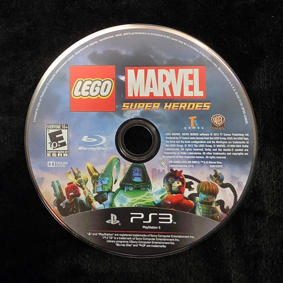 LEGO Marvel Super Heroes for PS3 (loose disc)