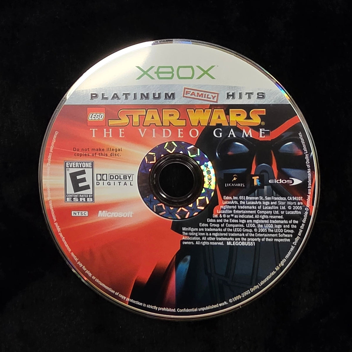 LEGO Star Wars the Video Game [Platinum Family Hits] for Xbox (loose disc)