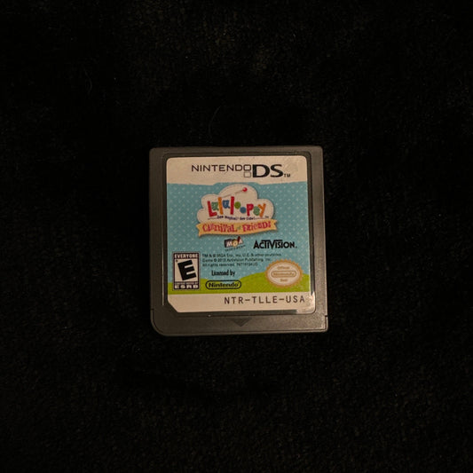 Nintendo DS game cartridge on a dark textured surface