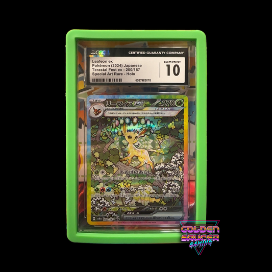 Leafeon ex Pokémon (2024) Japanese Terastal Fest ex SAR CGC GEM MINT 10