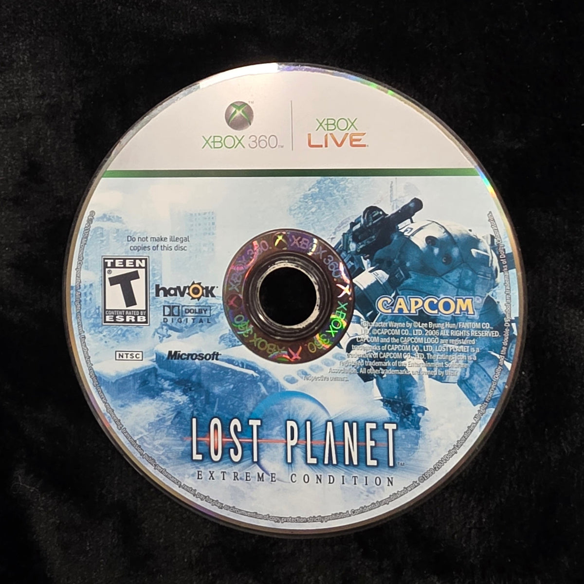 Lost Planet Extreme Condition for Xbox 360 (loose disc)