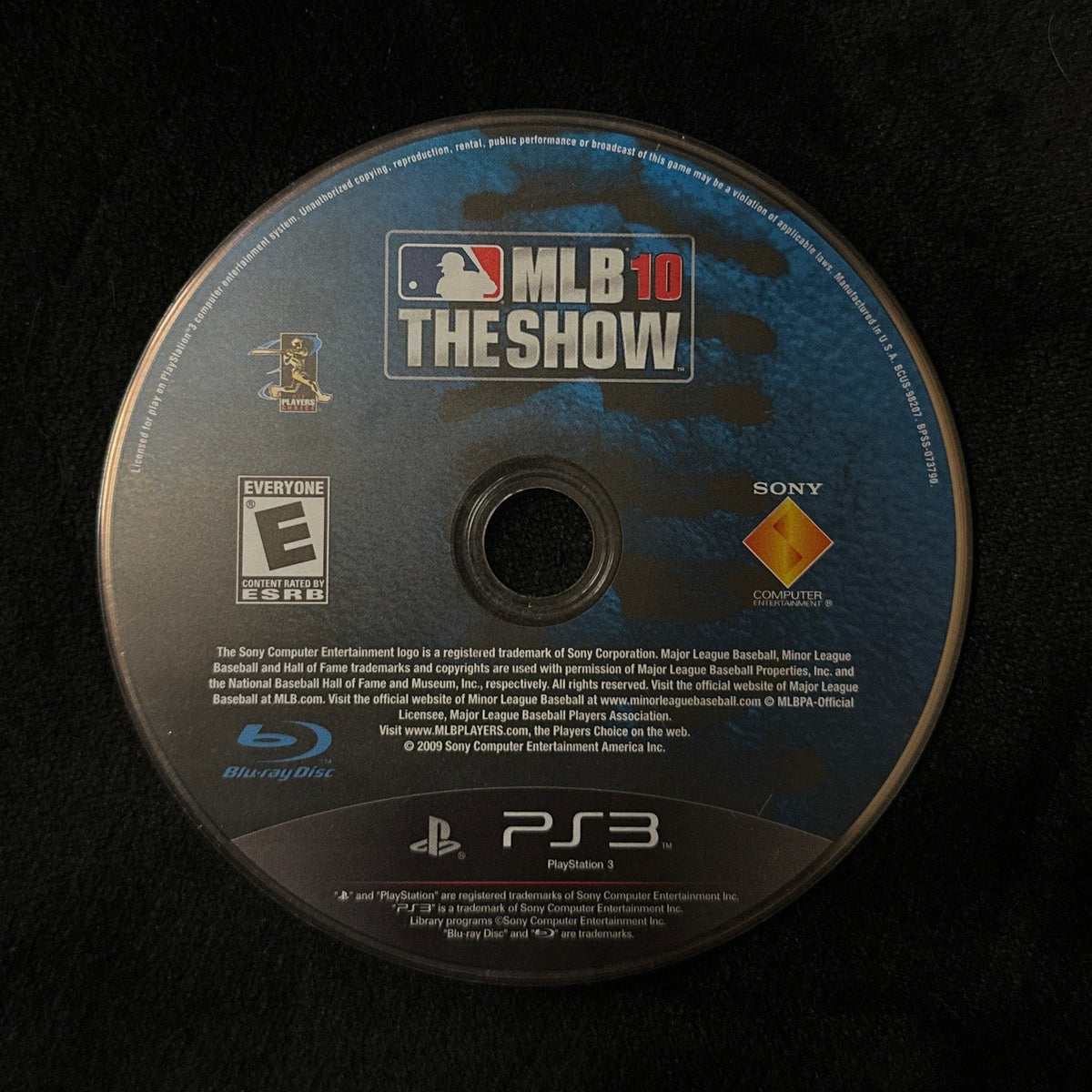 MLB 10 The Show for PS3 (loose disc)