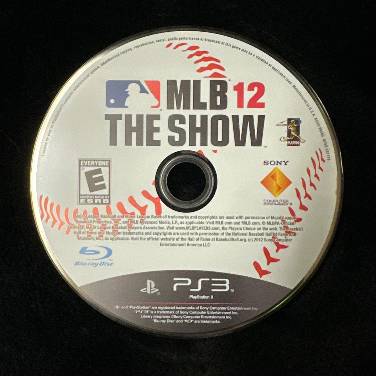 MLB 12 The Show for PS3 (loose disc)