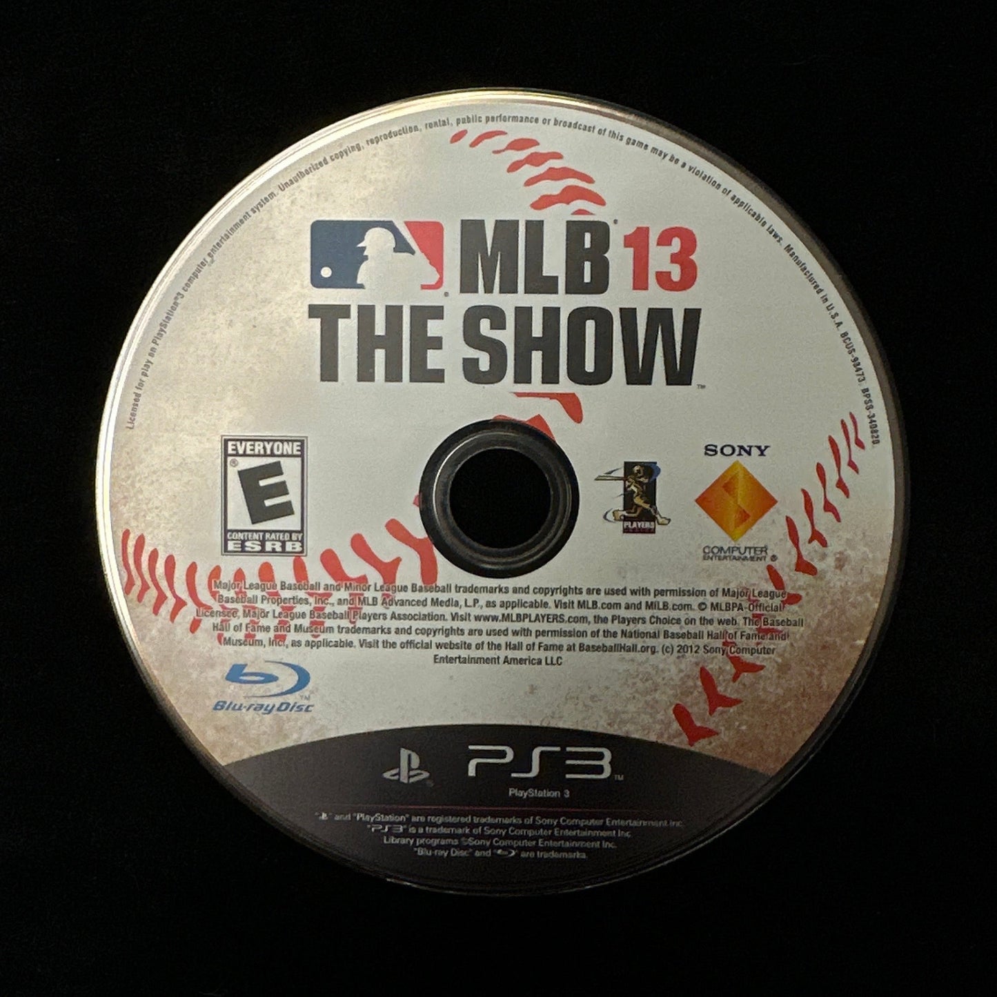 MLB 13 The Show for PS3 (loose disc)
