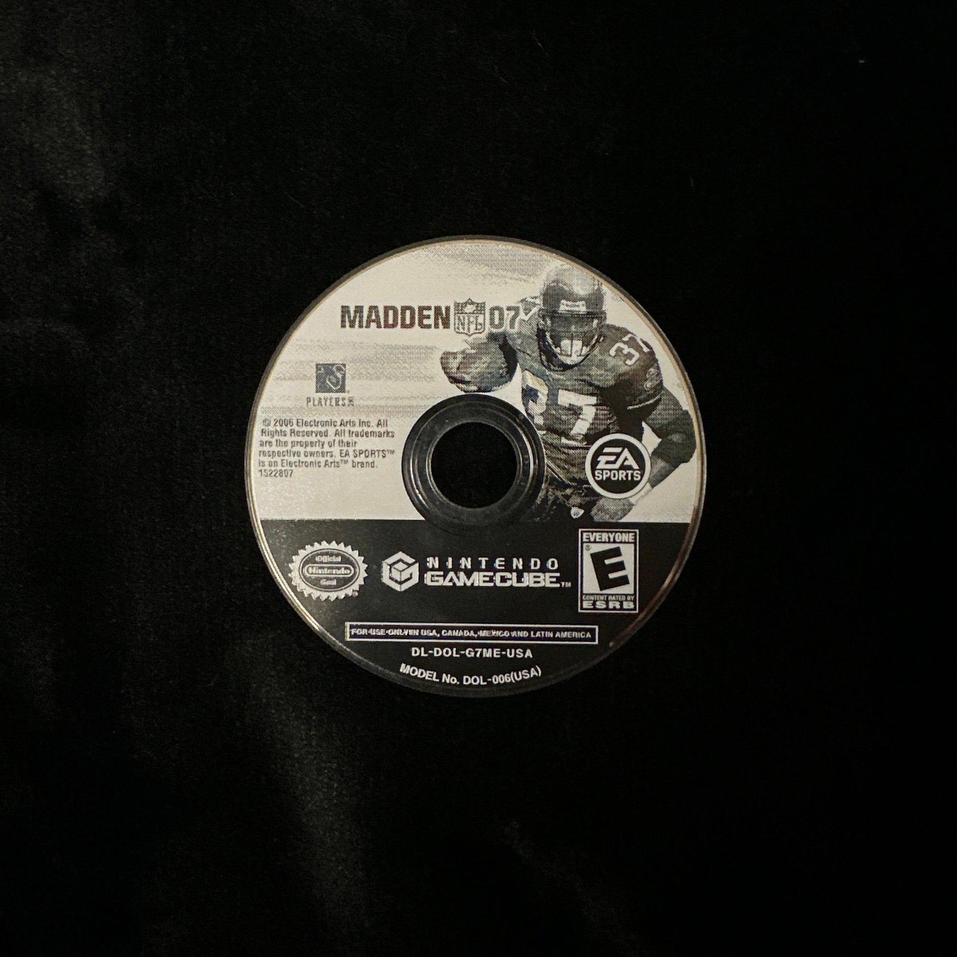 Madden 07 for Nintendo GameCube (loose disc)