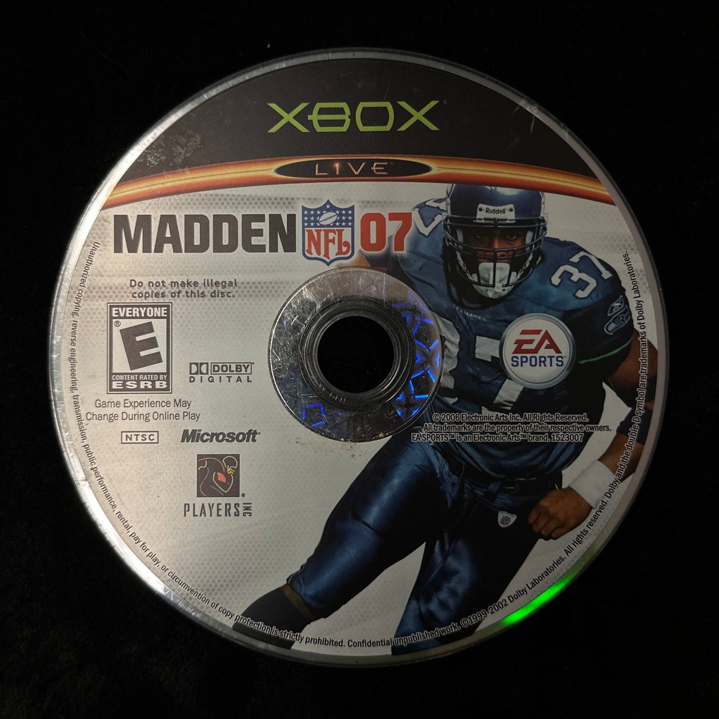 Madden 07 for Xbox (loose disc)